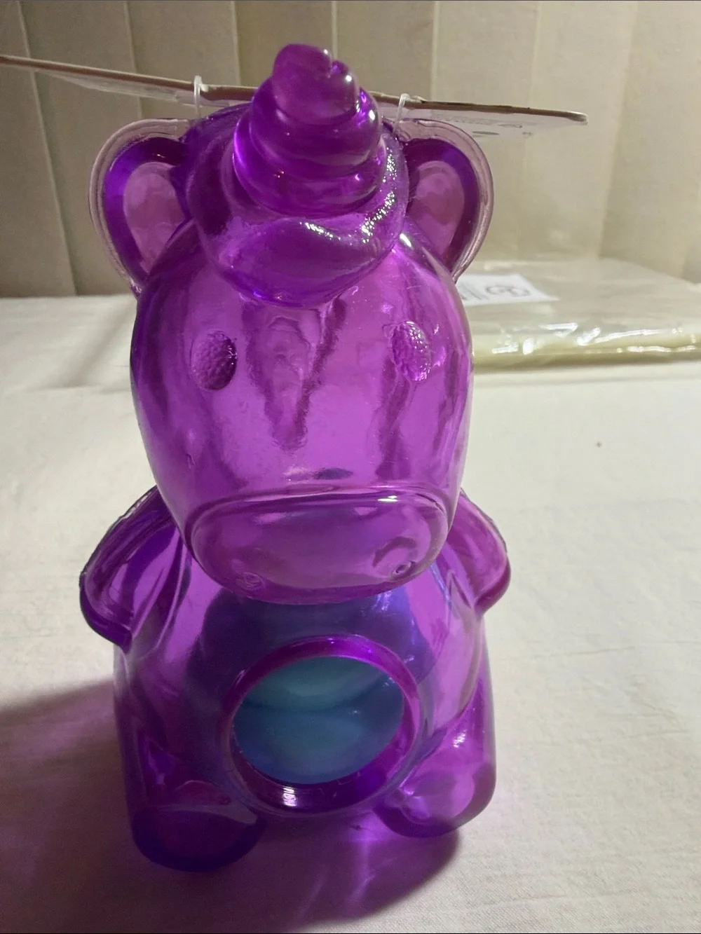 Purple Unicorn Rattle, Treat & Squeak Dog Toy